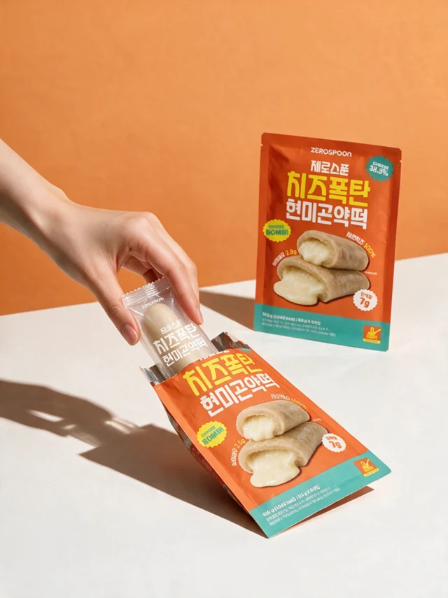 A hand taking an individual wrapper from the outer pouch