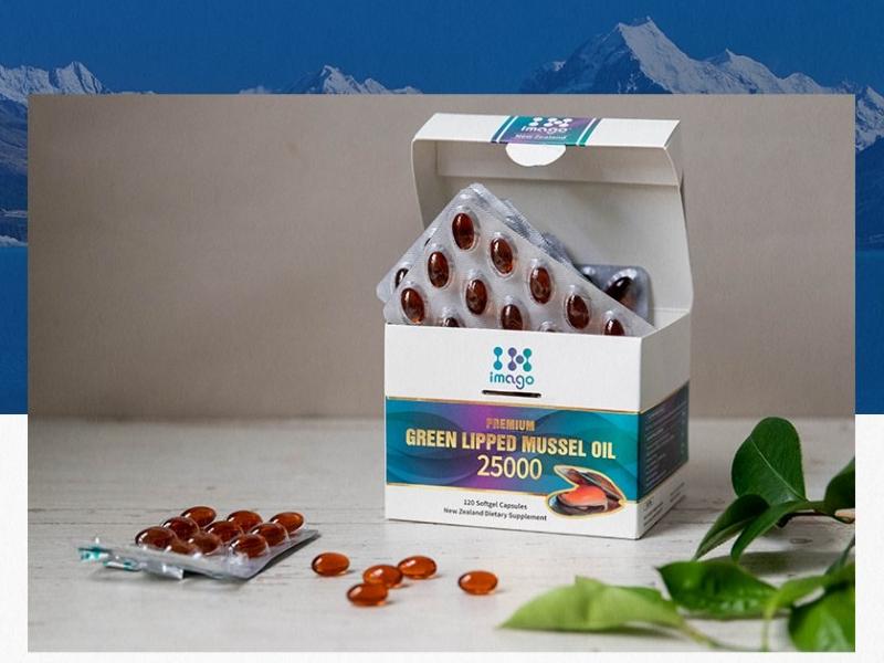 Product box, blister packs and loose softgel capsules